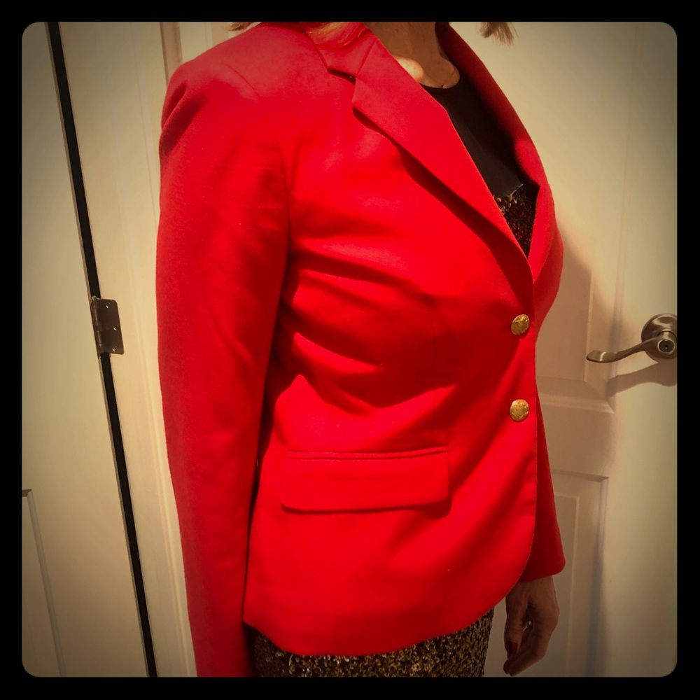 J.Crew Red Blazer